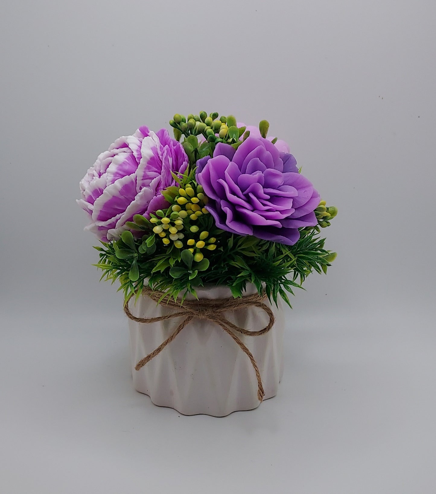 Charming Peony Soap Flowers Bouquet