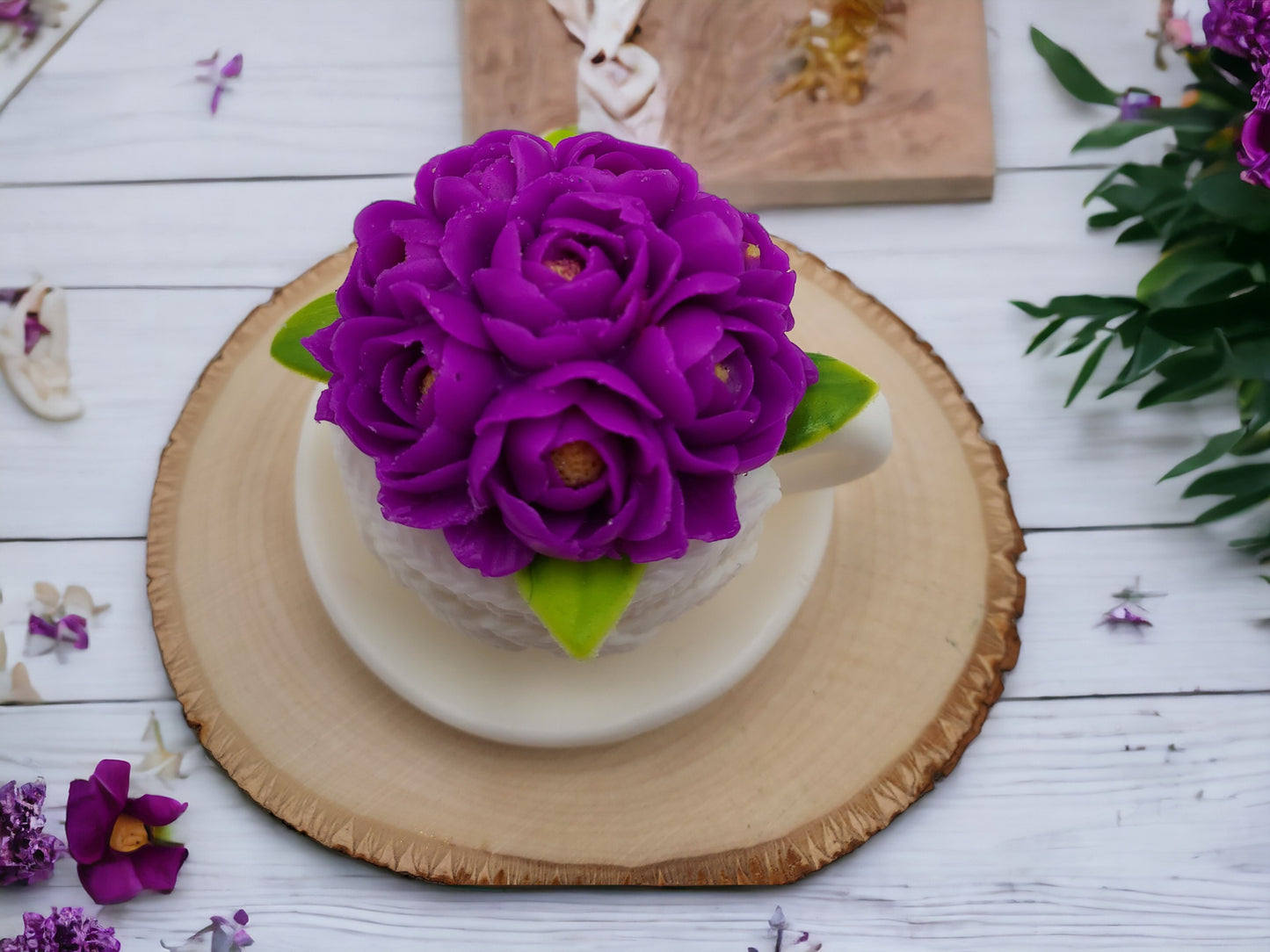 Peonies Soap Cup