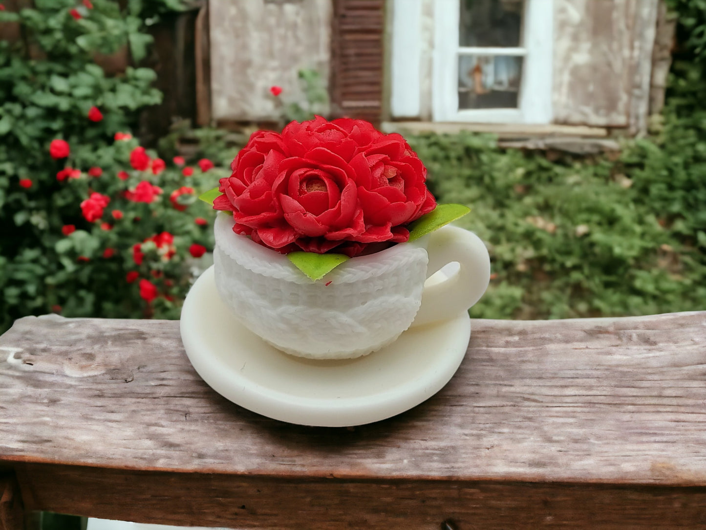 Peonies Soap Cup