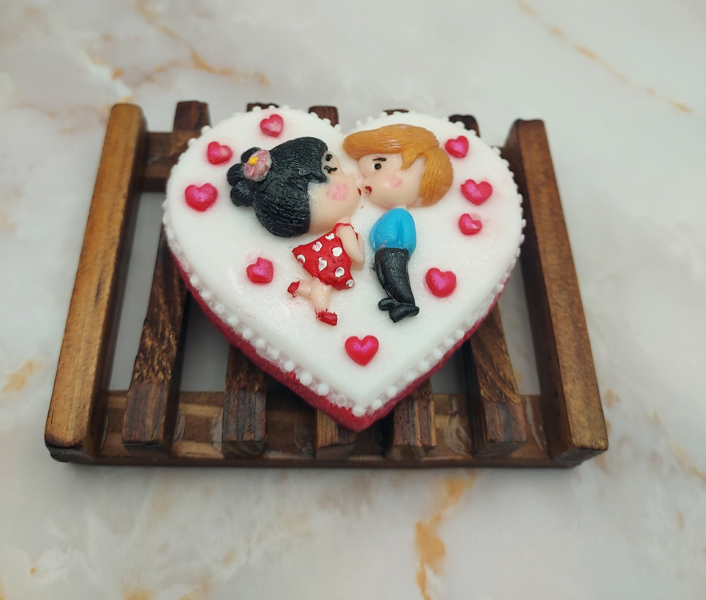 Heart's Embrace- Handcrafted Heart-Shaped Soap