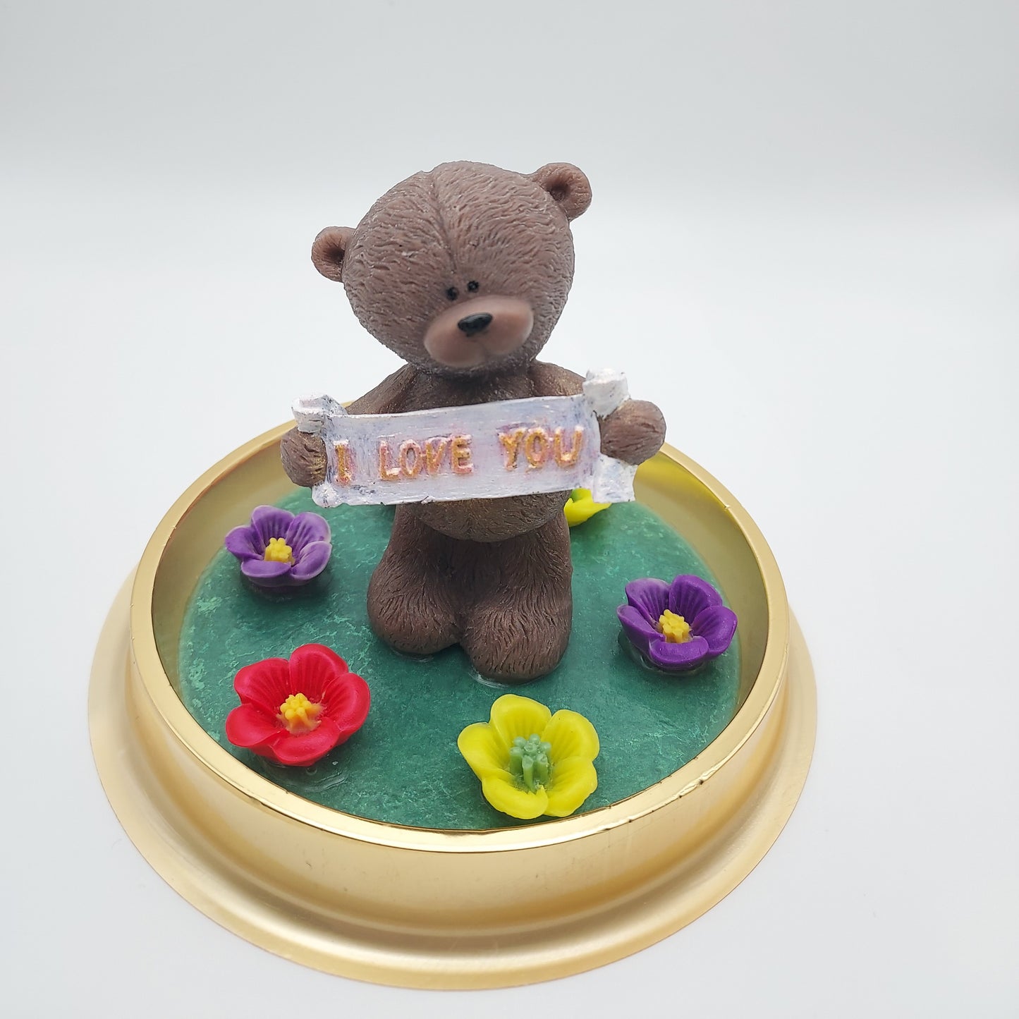 Bear Handmade Soap with Custom "I Love You" Message