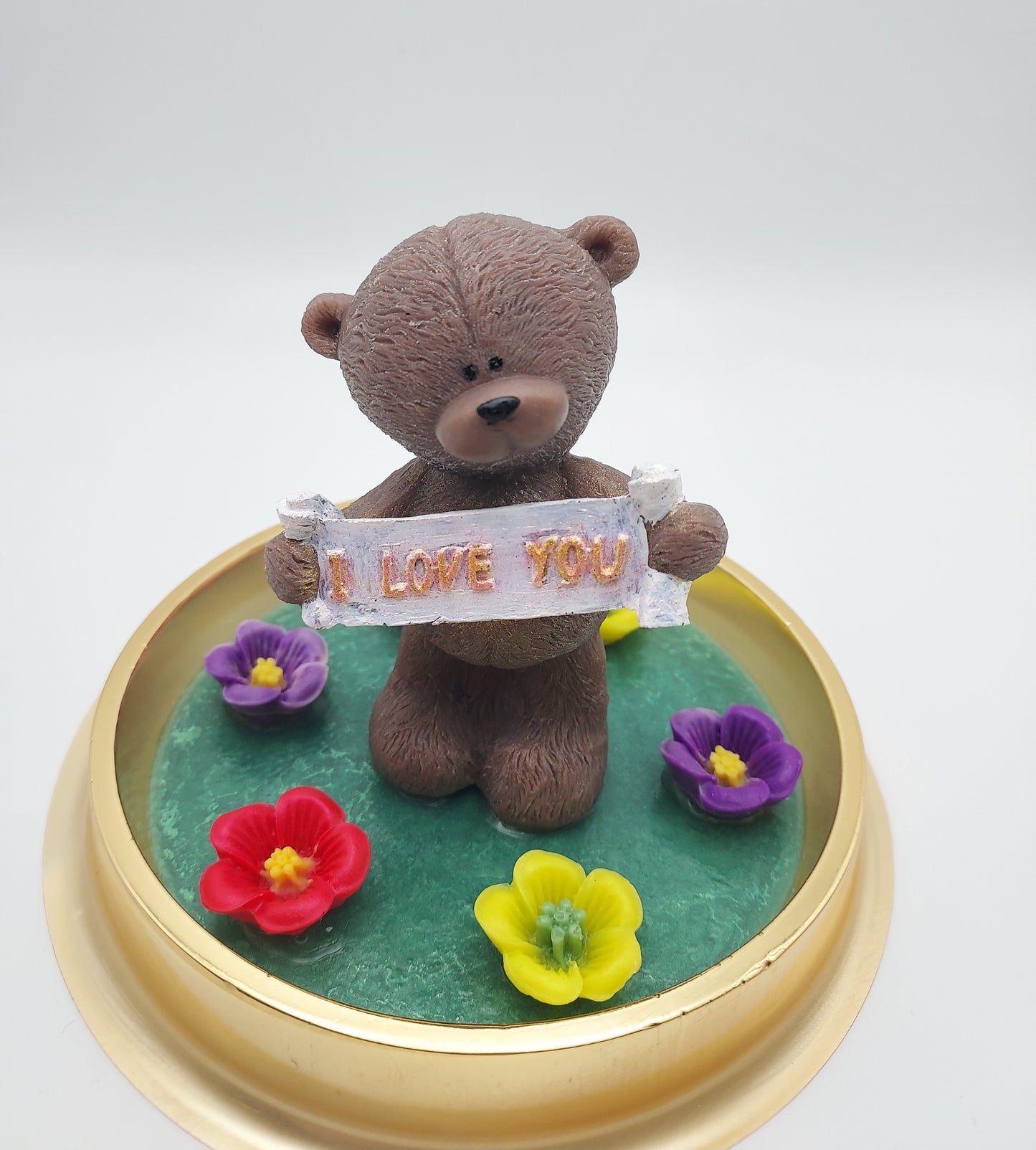 Bear Handmade Soap with Custom "I Love You" Message