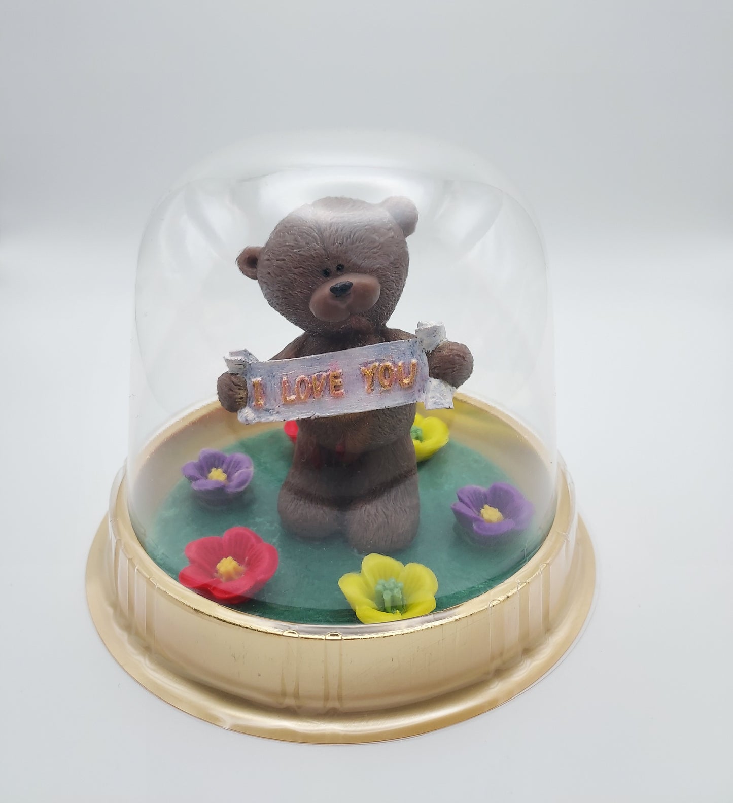 Bear Handmade Soap with Custom "I Love You" Message