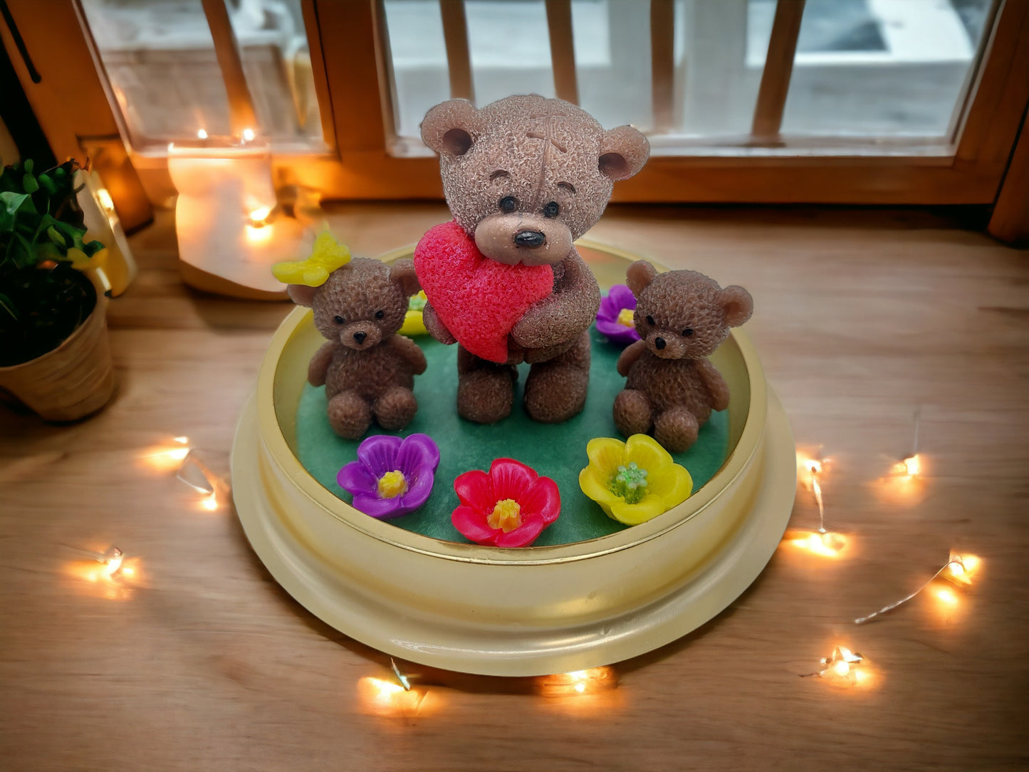 Personalized Soap Bear Mom with Kids