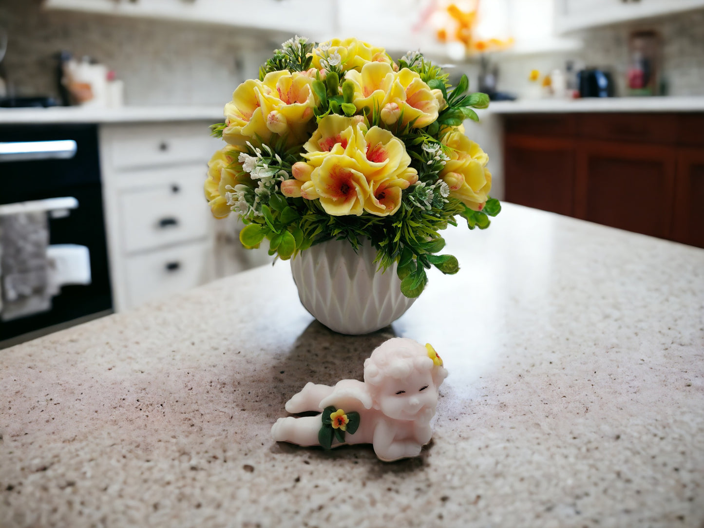 Heavenly Blooms Soap Bouquet with Angelic Touch