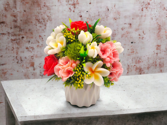 Roses and Magnolia Soap Bouquet