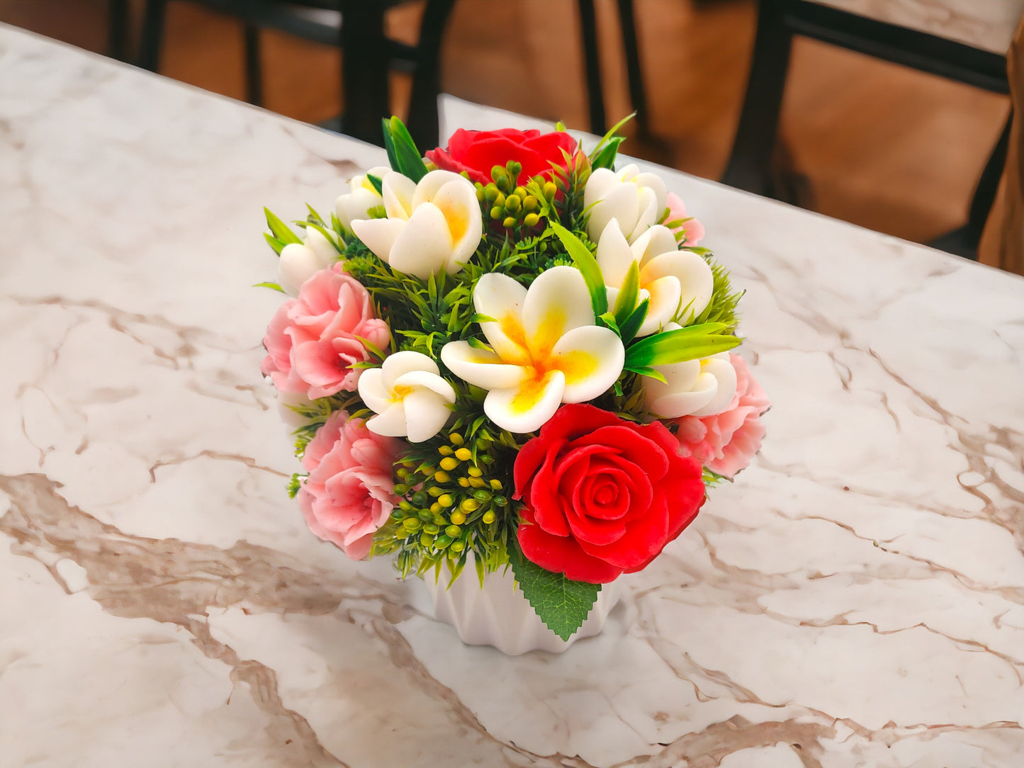 Roses and Magnolia Soap Bouquet