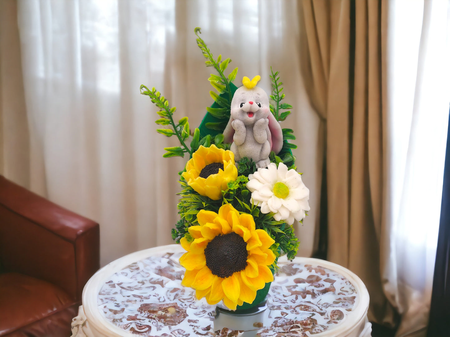 Soap Bunny Sunflowers Bouquet