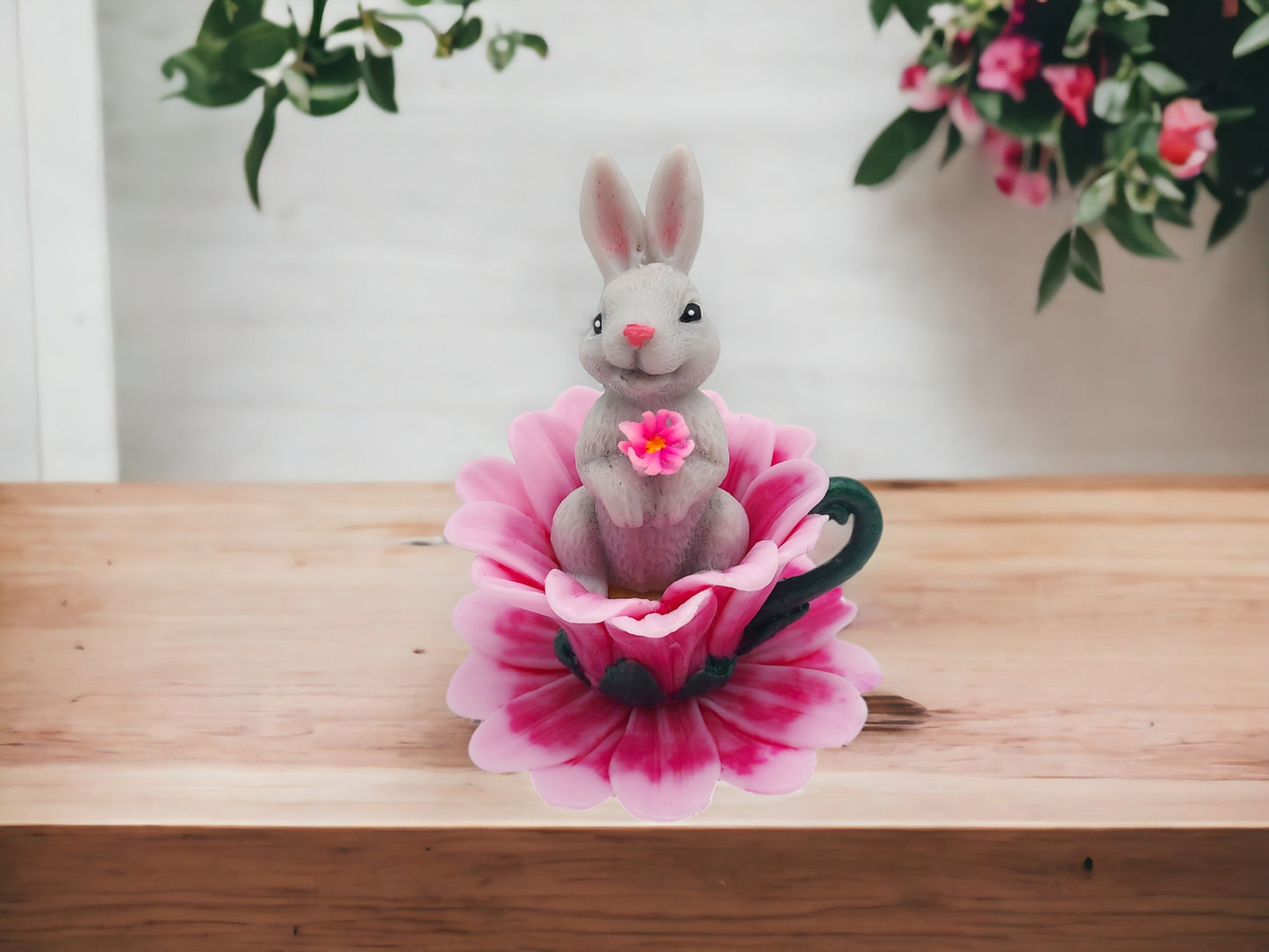 Soap Bunny in Flower Teacup