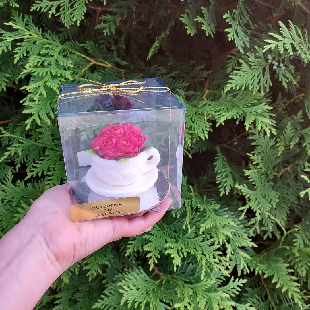 Peonies Soap Cup