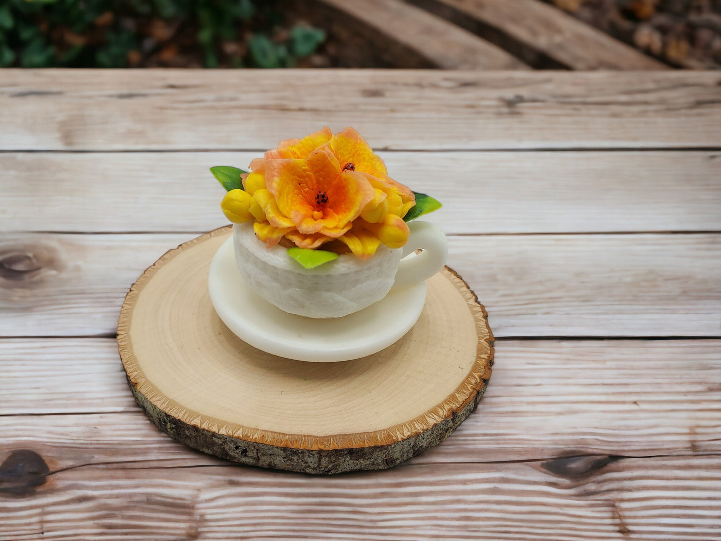 Orchid Blooms Teacup Soap