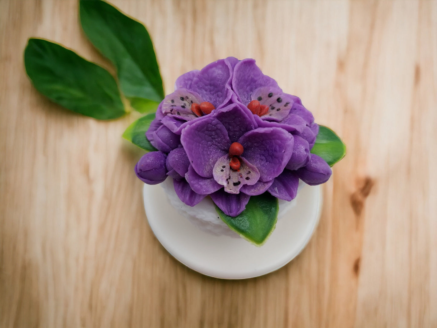 Orchid Blooms Teacup Soap