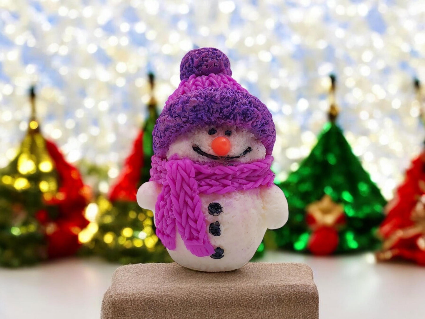 Snowman-Shaped Christmas Soap - Perfect Stocking Stuffer, Secret Santa, Winter Decor | Moisturizing