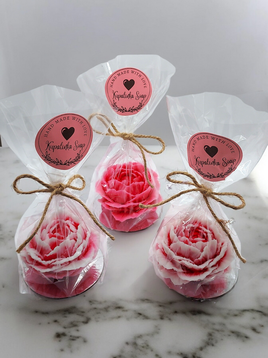 Peony Perfection Soap Flower - Ideal for Party Favors and Wedding Gifts