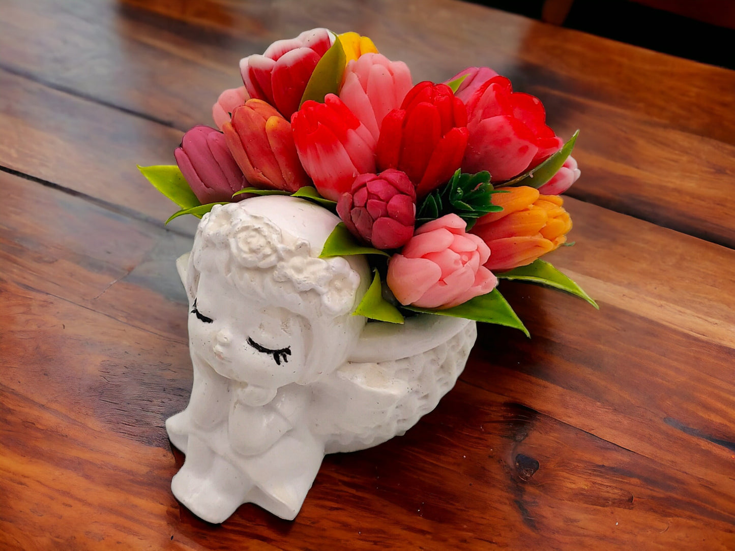 Dreaming Angel Soap Tulips Vase